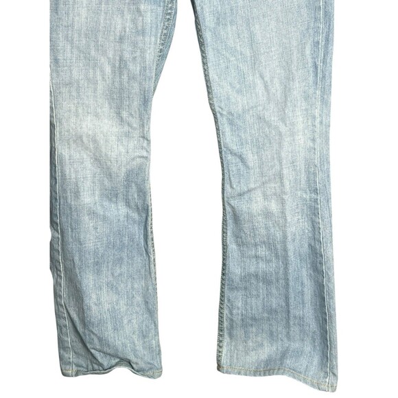 VTG Y2K Abercrombie And Fitch Womens Low Rise Boot Cut Denim Jeans Blue Size 0R - Picture 8 of 11